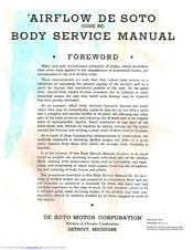 De Soto Airflow Body Service Manual