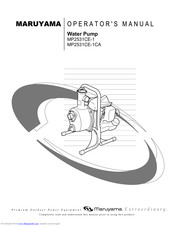 Maruyama MP2531CE-1 Operating Manual
