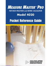 Calculated Industries Measure Master Pro 4020 Calculator w// Pocket Reference