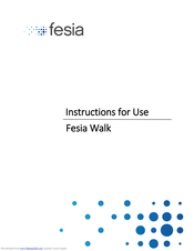 Fesia Fesia Walk Instructions For Use Manual