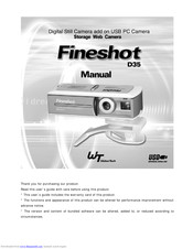 WeberTech Fineshot D35 Manual
