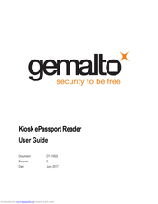 Gemalto Kiosk ePassport Reader PV35-02-17-00-01 User Manual