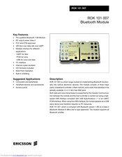Ericsson ROK 101 007 Manual