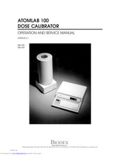 biodex ATOMLAB 100 Operation And Service Manual
