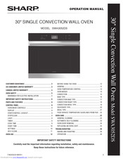 Sharp SWA3052DS Operation Manual