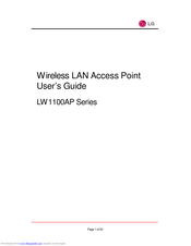 LG LW1100AP Series User Manual