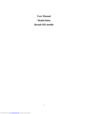 SiX mobile Salsa User Manual