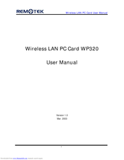 Remotek WP320 User Manual