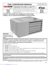 Enerco HeatStar HSU125 Conversion Manual