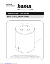 Hama SIRIUM1400ABT Operating Instructions Manual