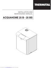 thermital ACQUAHOME 25 B Installation And Maintenance Manual