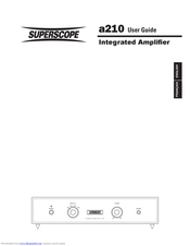 Superscope a210 User Manual