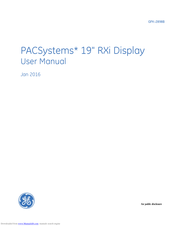 GE PACSystems ICRXIDI0NE19LCTA User Manual