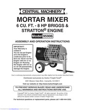 Central Machinery 95906 Assembly And Operation Instructions Manual