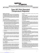 Spirax Sarco 25T Installation And Maintenance Instructions Manual