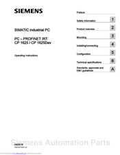 Siemens CP 1625Dev Operating Instructions Manual