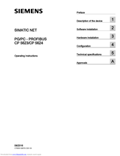 Siemens CP 5623 Operating Instructions Manual