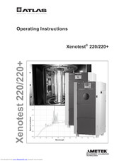 Atlas Xenotest 220 Plus Operating Instructions Manual