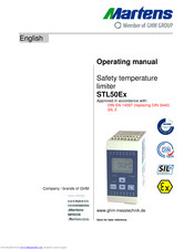 GHM-Martens STL50Ex Operating Manual