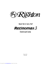 Righton Retinomax 3 Instructions Manual