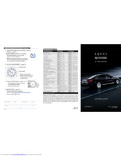 Hyundai 2013 Equus Quick Reference Manual