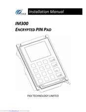 Pax Technology IM300 Installation Manual