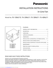 Panasonic Fv 10nlf1e Manuals Manualslib