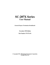 National Instruments Corporation SC-207 Series User Manual