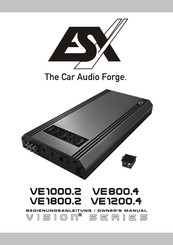 ESX VE1200.4 Owner's Manual