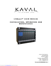Kaval LINKnet OFR1000 Installation, Operation And Maintenance Manual