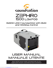 soundsation ZEPHIRO 1500 LOW FOG User Manual