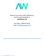National Instruments GPIB-120B Manual