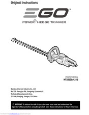 Ego Power+ HTX6500/4215 Original Instructions Manual