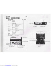 Roland MicroComposer MC-4 Service Notes