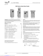 JOHNSON CONTROLS VSD Series Quick Start Manual