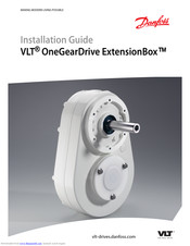 danfoss VLT OneGearDrive ExtensionBox Installation Manual