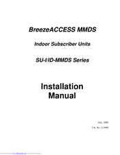 BreezeCOM BreezeACCESS SU-I-8D-MMDSa Installation Manuals