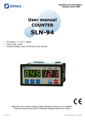 Simex SLN-94 User Manual