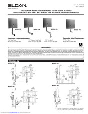 Sloan 152 ES-S TMO SWB Installation Instructions Manual