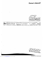 dod g7 guitar effects processor