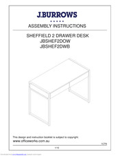 J.burrows JBSHEF2DOW Assembly Instructions Manual