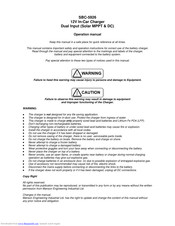 Manson Engineering Industrial SBC-5926 Operation Manual
