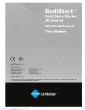 BENSHAW RediStart RB3-1-S-065A-12C User Manual