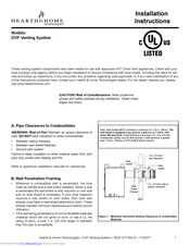Hearth & Home DVP Installation Instructions Manual