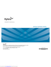 Hytera PD75X Owner's Manual