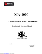 MTech MA-1000 Installation & Operation Manual
