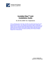 Triton Invisible Fiber Unit Installation Manual