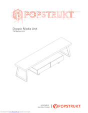 Popstrukt Doppio Media Unit Assembly Instructions Manual