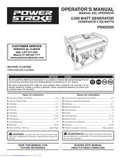 Power Stroke PS902500 Series Operator's Manual