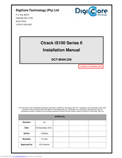 DigiCore Technology Ctrack iS100 Series II Installation Manual
